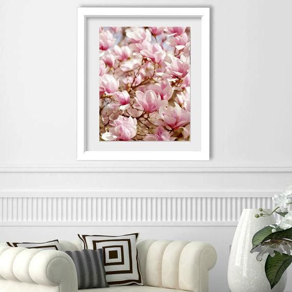 Magnolia Photography | Chic Wall Art | Pink Flower Vertical Artwork Inside Feminine Wall Art (Photo 7 of 20)