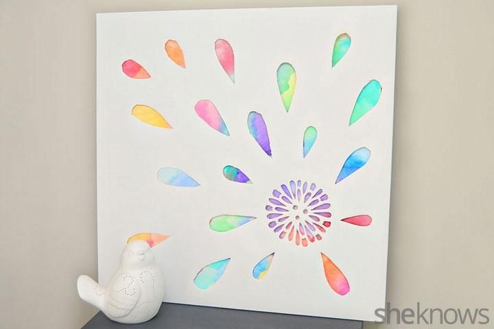 Make Your Own Cutout Canvas Wall Art With Diy Watercolor Wall Art (Photo 15 of 20)