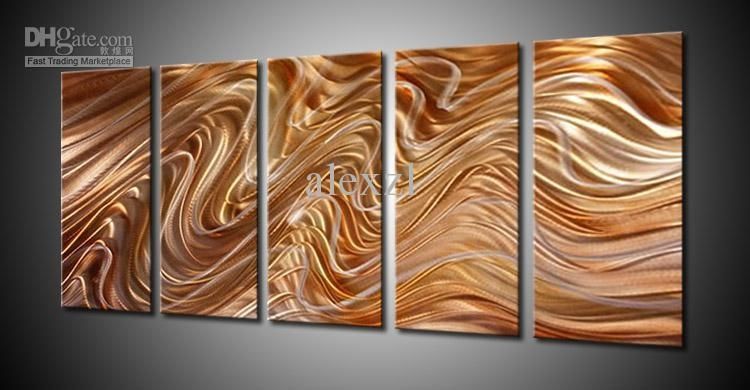 Metal Wall Art Abstract Contemporary Sculpture Home Decor Modern Intended For Metal Art For Walls (View 18 of 20)
