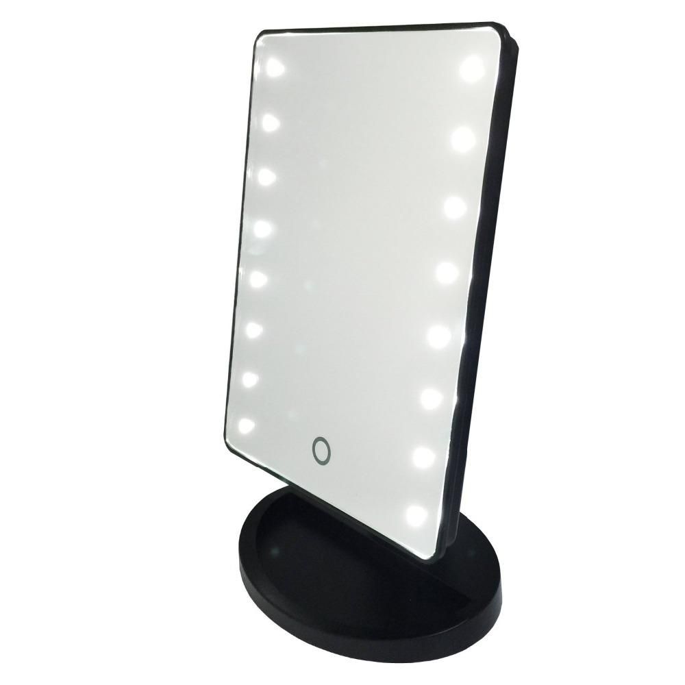Mirrors: Trends Decoration Makeup Mirror With Lighted Led Makeup Pertaining To Movable Mirrors (View 13 of 20)