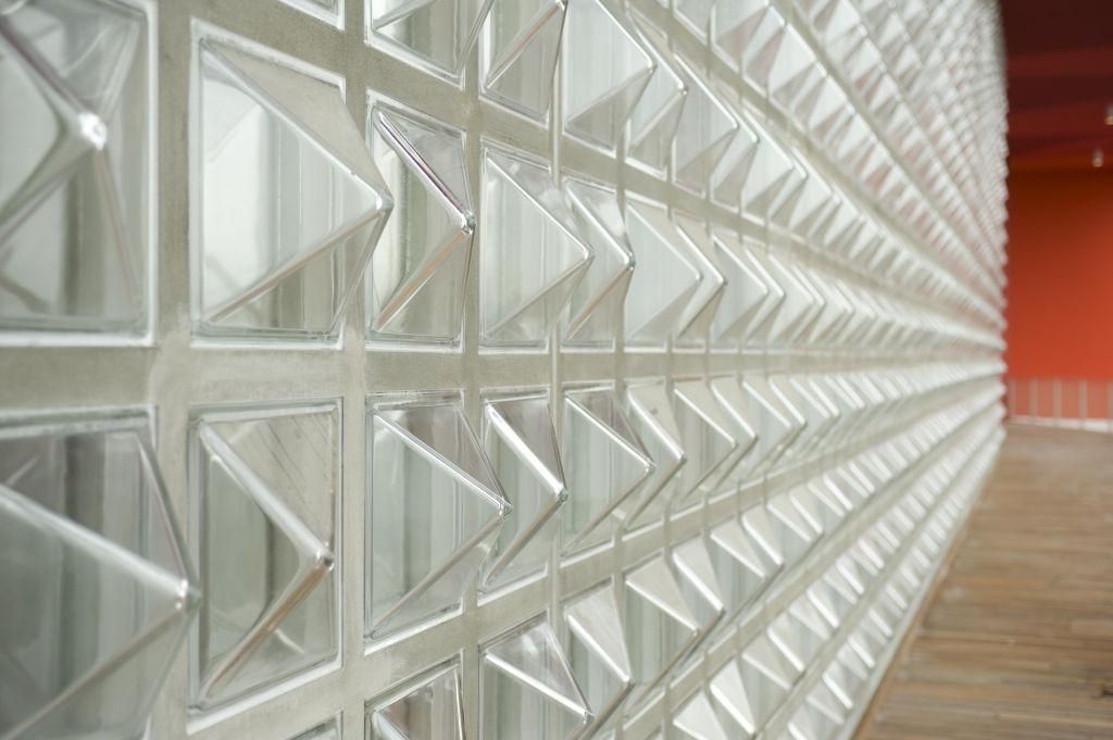 Modern Contemporary Art Glass Block Wall Design For A Partition Inside Italian Glass Wall Art (View 11 of 20)