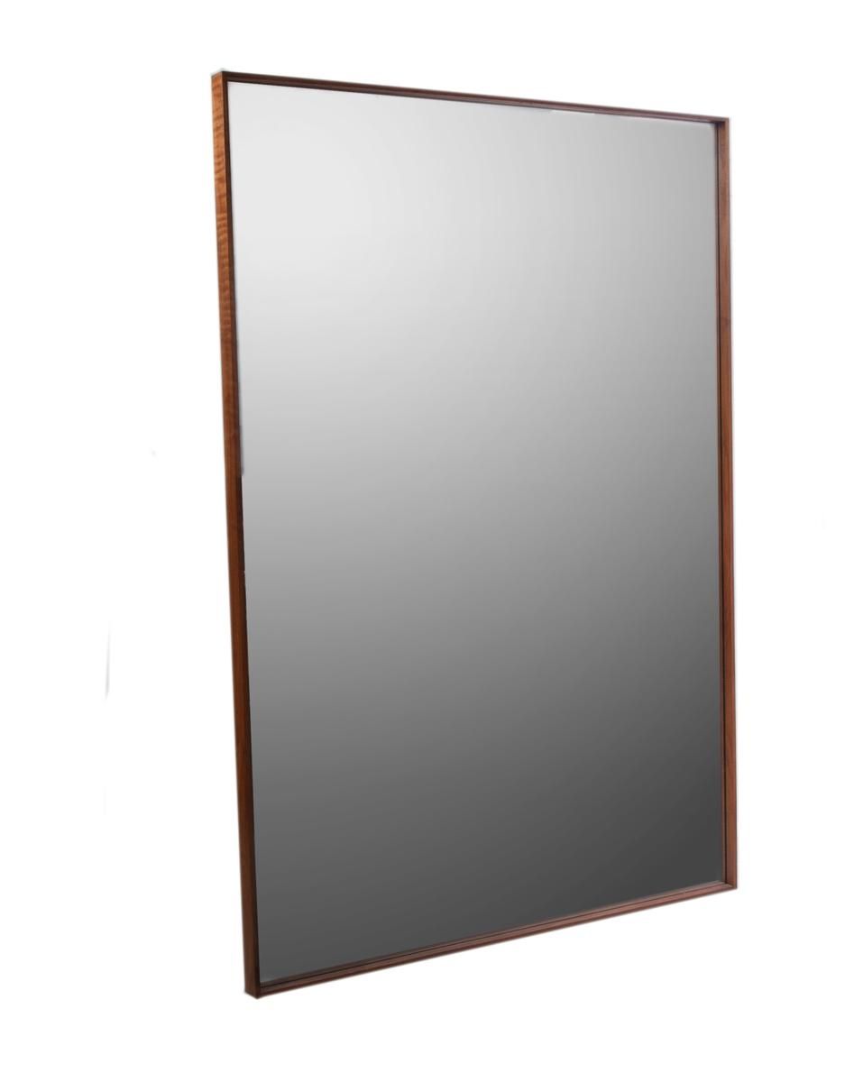 Modern Walnut Framed Mirror | Previously Owneda Gay Man Within Modern Framed Mirrors (View 3 of 20)