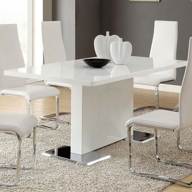 Modern White Dining Room Set Coaster Furniture | Furniturepick Throughout White Dining Sets (View 20 of 20)
