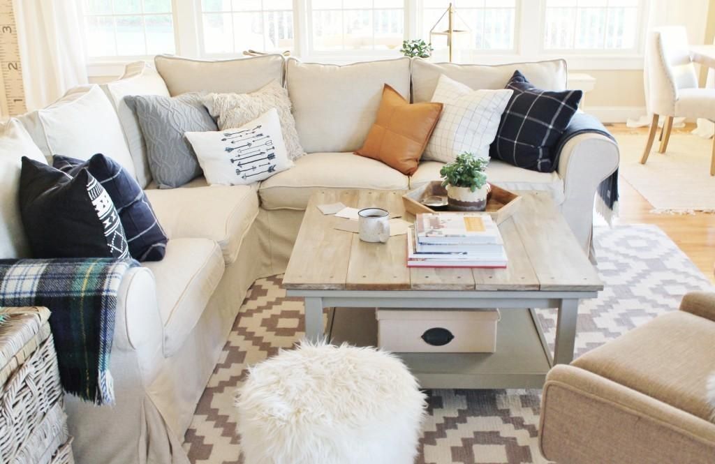 New Slipcover For My Ikea Sectional + Giveaway Intended For Arhaus Slipcovers (View 7 of 20)