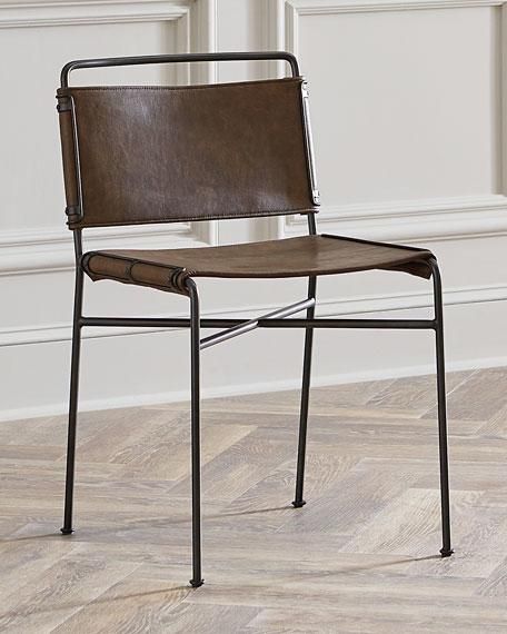 Nicholas Leather Dining Chair In Most Recent Leather Dining Chairs (View 8 of 20)