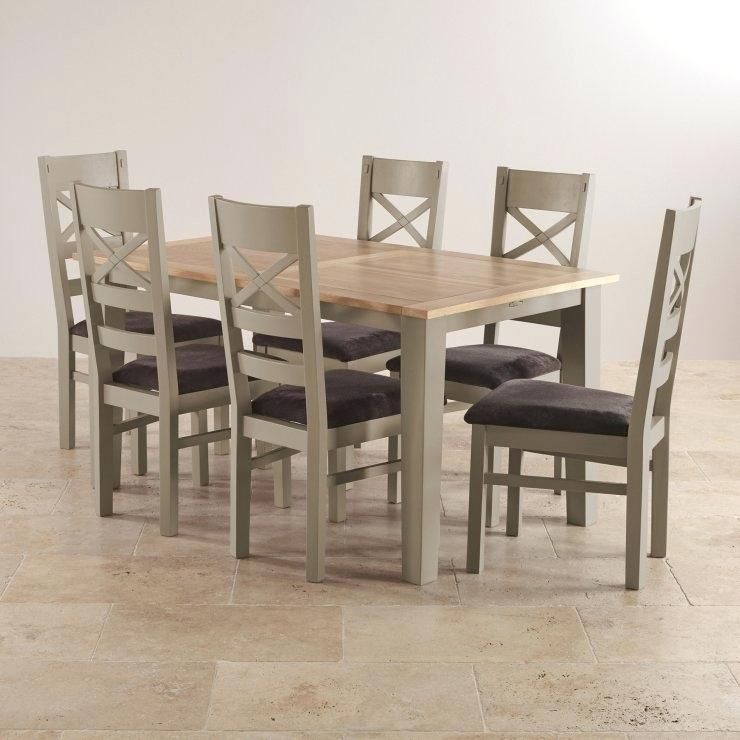 Oak Extending Dining Table And 6 Chairs – Zagons (View 9 of 20)