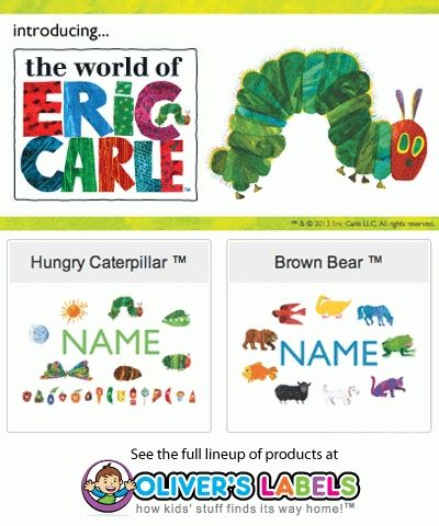Oliver's Labels *new* Eric Carle Personalized Wall Art Review Within Eric Carle Wall Art (View 12 of 20)