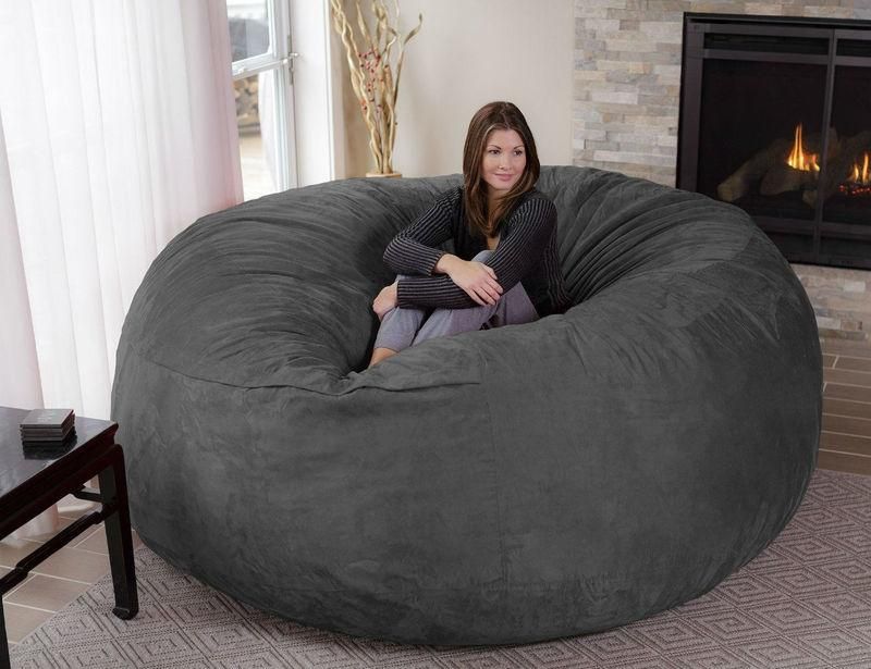 Oversized Enveloping Chairs : Big Bean Bag In Giant Bean Bag Chairs (View 13 of 20)
