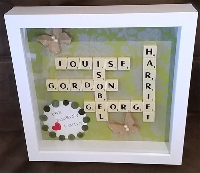 Personalised Scrabble Art Frames Family Names Artwork For Your In Scrabble Names Wall Art (View 18 of 20)