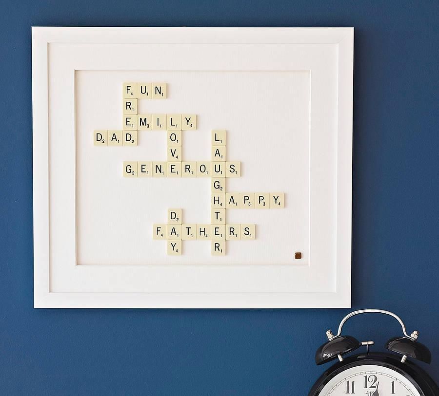 Personalised Scrabble® Artcopperdot | Notonthehighstreet For Scrabble Names Wall Art (View 20 of 20)
