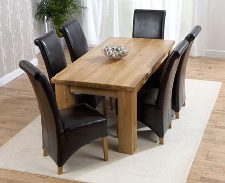 Picture – Foto – Car – Templates – Fotos: Oak Dining Table With Latest Oak Dining Tables And Leather Chairs (View 15 of 20)