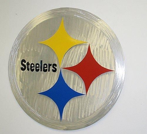 Pittsburg Steelers Wall Art In Brushed Aluminum For Steelers Wall Art (View 18 of 20)