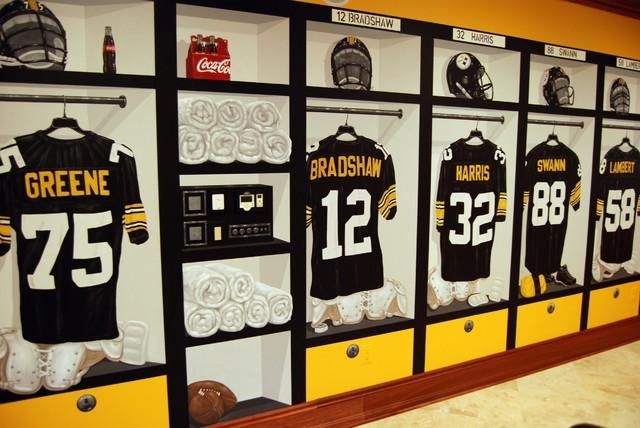 Pittsburgh Steelers 1970's Locker Room Muraltom Taylor Of Wow With Steelers Wall Art (View 3 of 20)