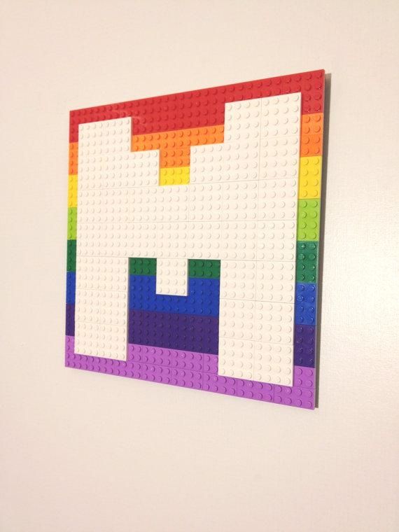 Pixel Letter Lego® Wall Art W/ Background Arcade Font Hanging For Arcade Wall Art (View 11 of 20)