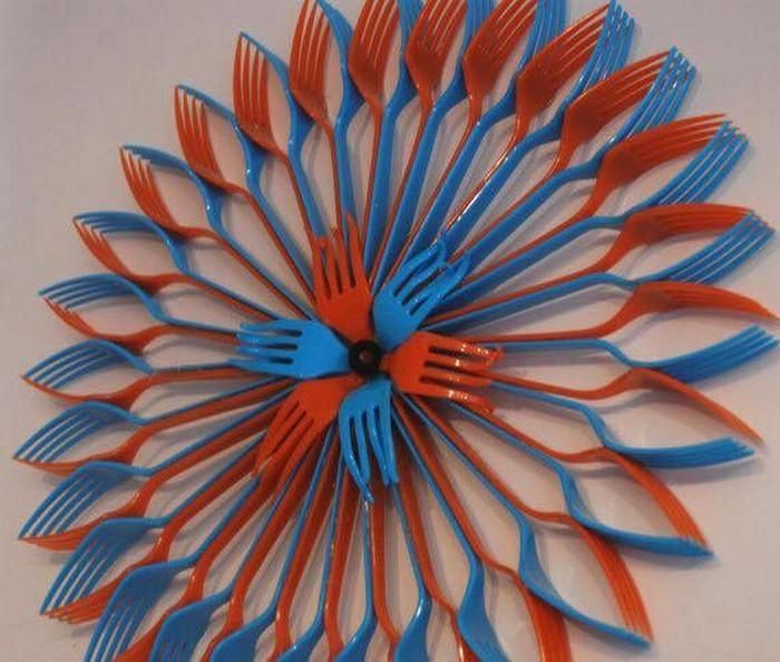 Plastic Spoon Recycling Ideas To Try Today | Recycled Things Regarding Plastic Spoon Wall Art (Photo 1 of 20)