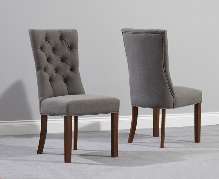 Popular Of Fabric Dining Chair With Anais Grey Fabric Dark Oak Leg For 2017 Oak Fabric Dining Chairs (View 9 of 20)