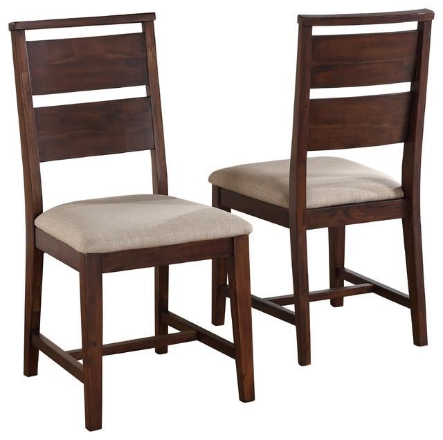 Portland Solid Wood Dining Chairs, Set Of 2 – Transitional Throughout 2017 Dining Chairs (View 12 of 20)
