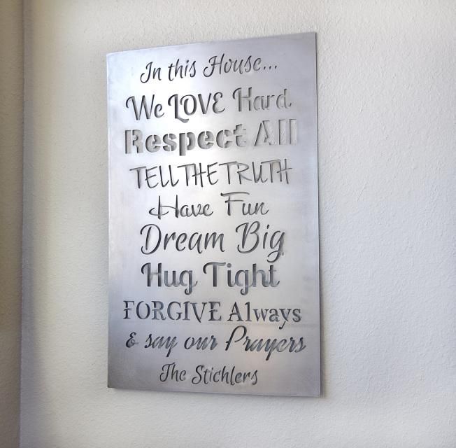Quote Signs Inside Metal Wall Art Quotes (View 4 of 20)