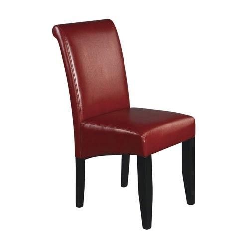 Red Leather Dining Chairs | Bellacor For Red Leather Dining Chairs (View 9 of 20)