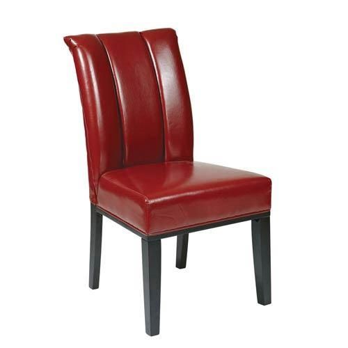 Red Leather Dining Chairs | Bellacor Within Red Leather Dining Chairs (View 6 of 20)