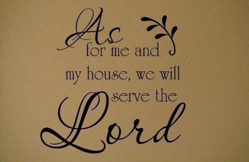 Religious Vinyl Wall Art, Lettering, And Christian Wall Words Pertaining To As For Me And My House Vinyl Wall Art (Photo 16 of 20)