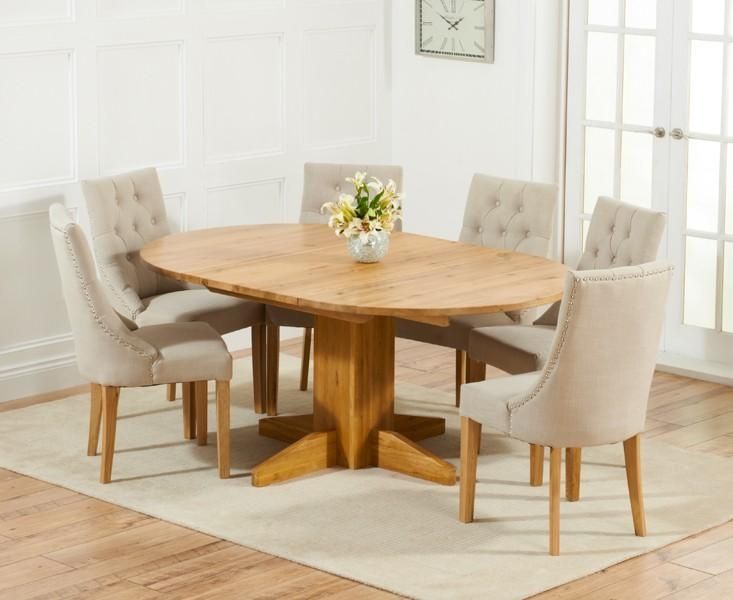 Round Extendable Dining Table And Chairs – Round Designs Intended For 2017 Round Oak Extendable Dining Tables And Chairs (View 10 of 20)