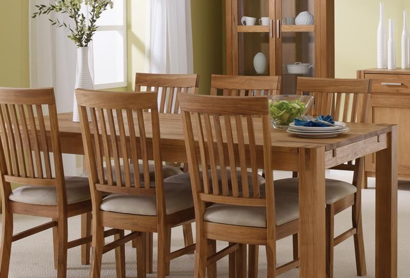 Royal Oak Large Dining Table & 6 Dining Chairs | Large Oak Dining Set With Current Oak Dining Tables With 6 Chairs (View 6 of 20)