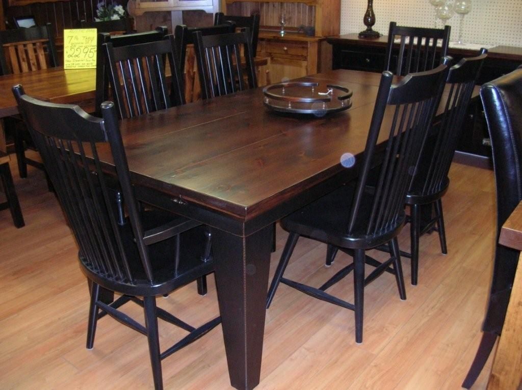 Rustic Dining Table, Rustic Dining Room Tables, Rustic Wood Dining In Latest Black Wood Dining Tables Sets (View 17 of 20)