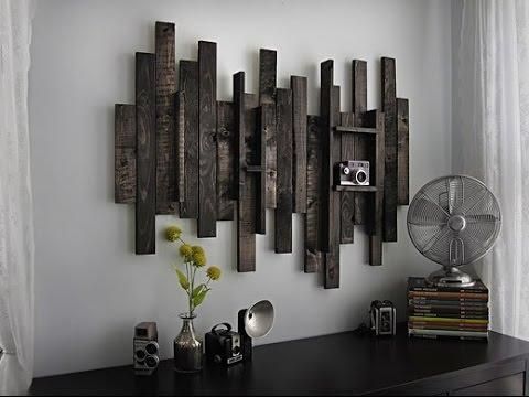 Rustic Wall Art # Rustic Wood And Metal Wall Art – Youtube In Wood And Iron Wall Art (Photo 1 of 20)