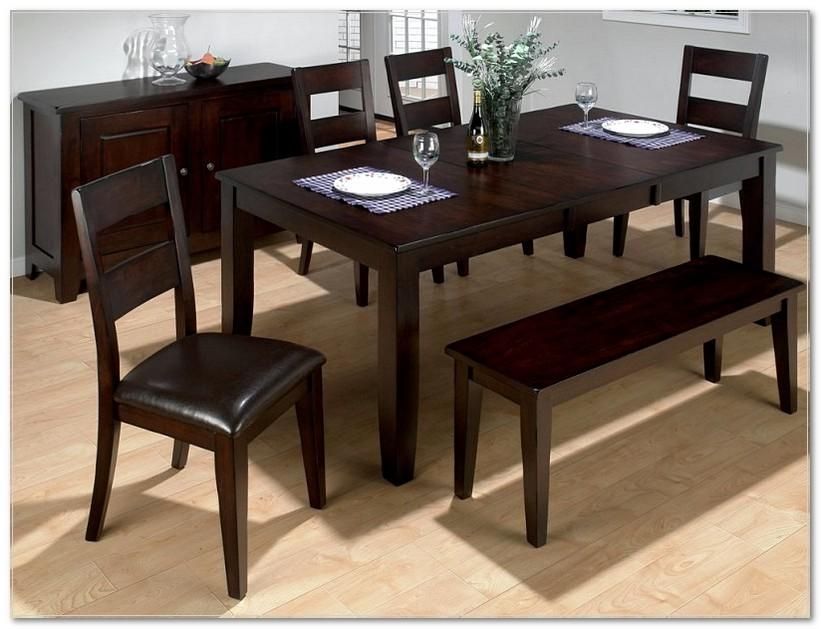 Sofa Decorative Dark Rustic Kitchen Tables Wonderful Modern Wood Within Newest Dark Brown Wood Dining Tables 