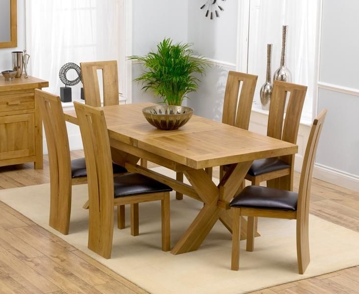 Solid Oak Round Extending Dining Table And Chairs – Starrkingschool Regarding Oak Extending Dining Tables And 6 Chairs (View 1 of 20)