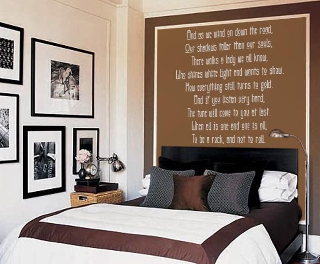 Stairway To Heaven Version 2 (Led Zeppelin) Lyric Wall Decal With Led Zeppelin Wall Art (Photo 5 of 20)