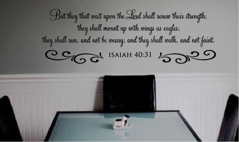 They That Wait Upon The Lord, Isaiahdesignstudiosigns On Zibbet Intended For Scripture Vinyl Wall Art (Photo 8 of 20)