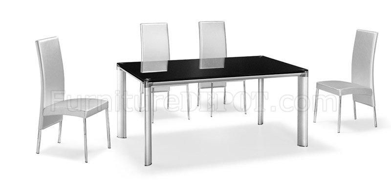 Tinted Glass Top Dining Table With Aluminum Frame For Best And Newest Smoked Glass Dining Tables And Chairs (View 16 of 20)