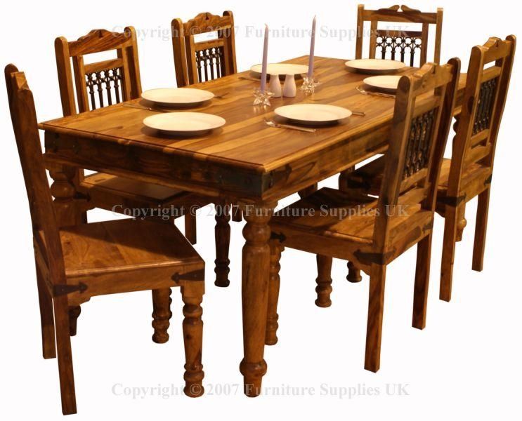 Unique Design Sheesham Dining Table Homely Ideas Jali 180Cm With Regard To 2018 Sheesham Dining Tables And 4 Chairs (Photo 10 of 20)