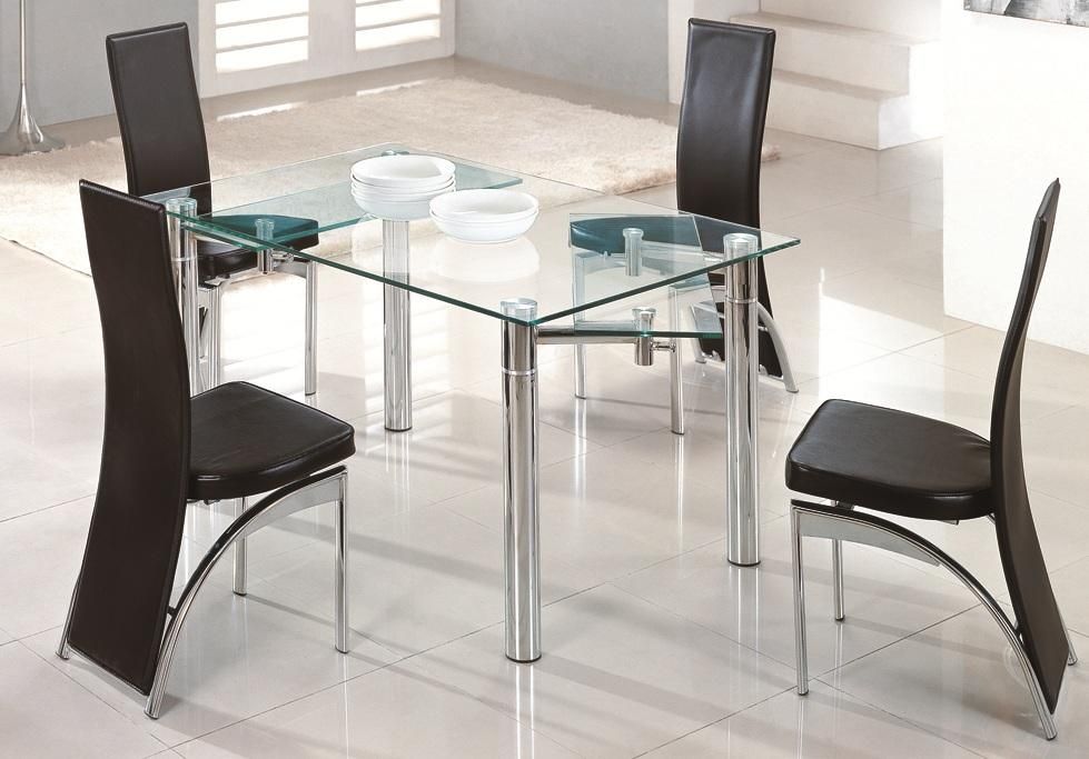 Very Practical Expandable Glass Dining Table With Most Popular Extendable Glass Dining Tables And 6 Chairs (Photo 17 of 20)