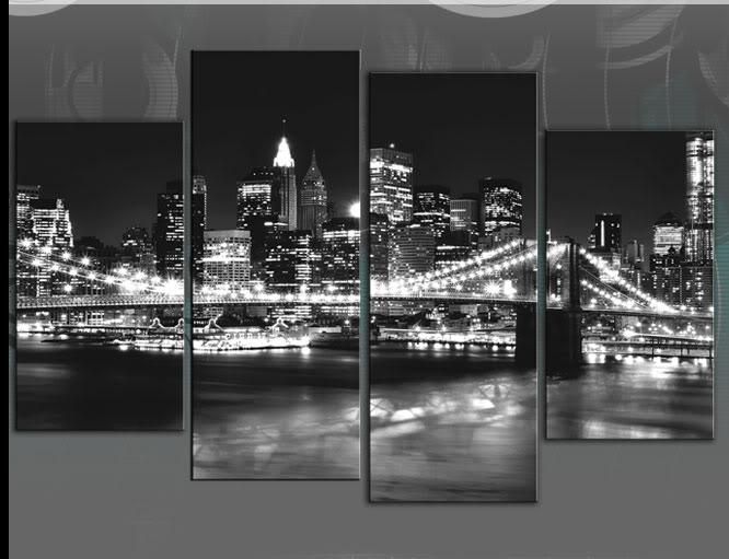Wall Art: Awesome New York Canvas Art New York Skyline Canvas Wall In New York Skyline Canvas Black And White Wall Art (View 1 of 20)