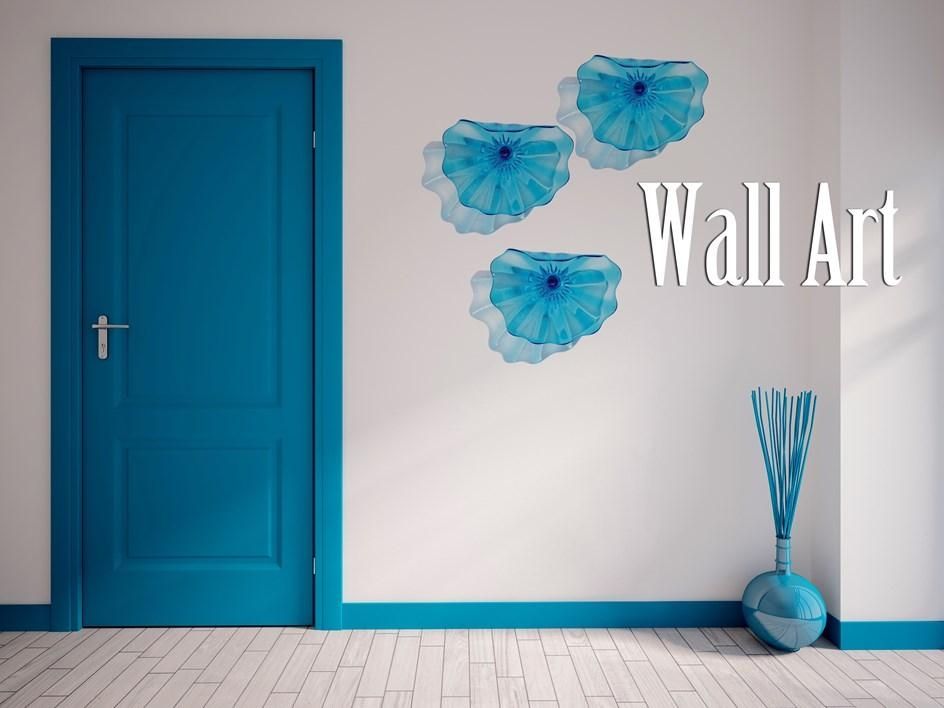 Wall Art. Best Sample Of Viz Glass Wall Art: Mesmerizing Blue Viz With Viz Glass Wall Art (Photo 11 of 20)