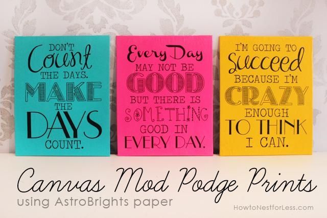 Wall Art Designs: Inspirational Wall Art Canvas Canvas Mod Podge Pertaining To Diy Canvas Wall Art Quotes (View 19 of 20)