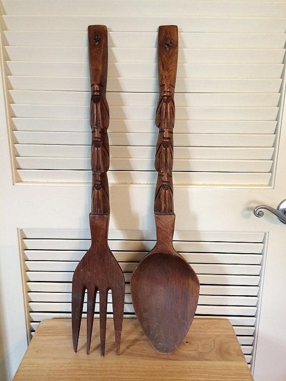 Wall Decor. Where To Buy Wooden Fork And Spoon Wall Decor: Wooden With Regard To Wooden Fork And Spoon Wall Art (Photo 13 of 20)