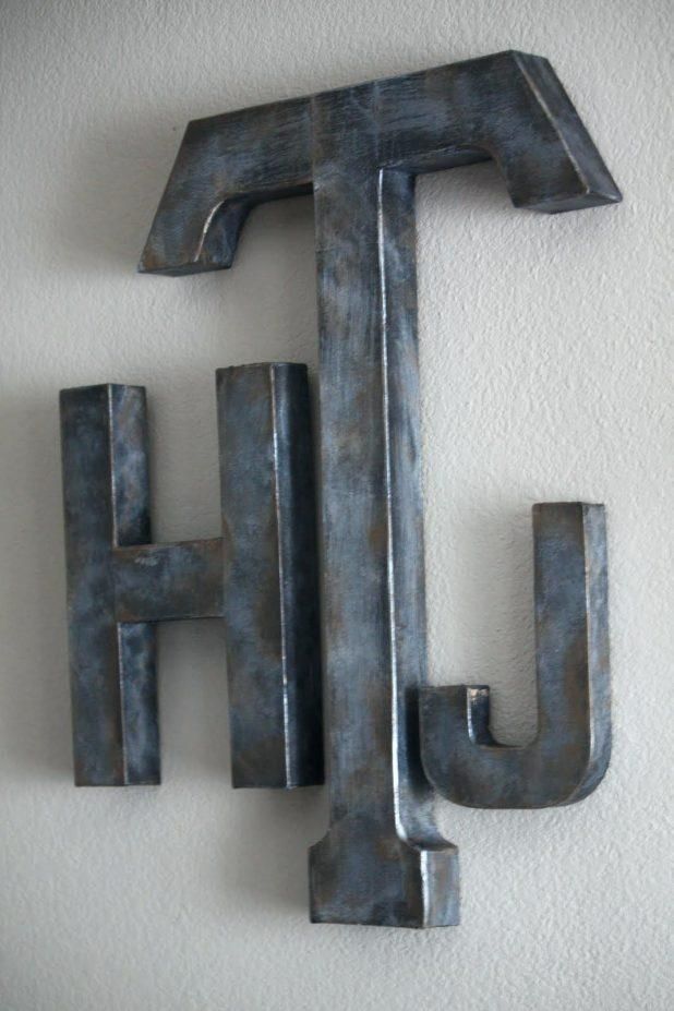 Wall Ideas: Metal Letters For Wall. Metal Letters For Wall Decor Pertaining To Decorative Metal Letters Wall Art (Photo 9 of 20)