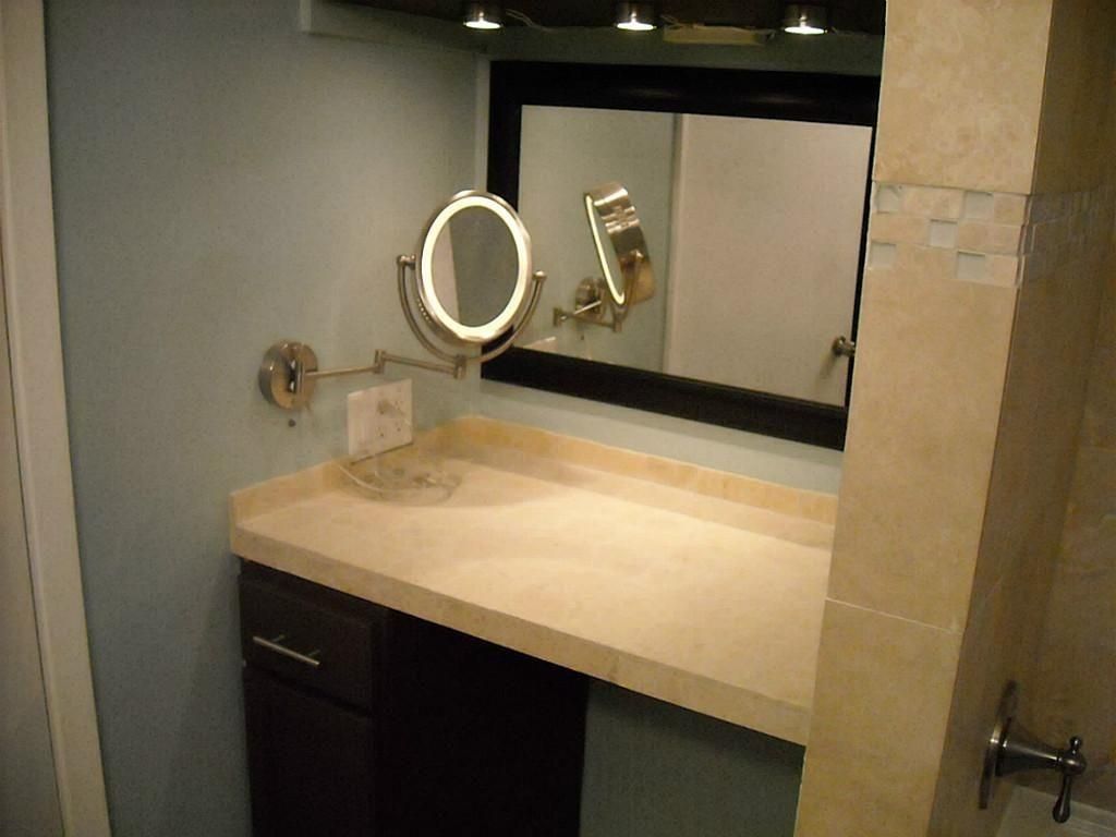 Wall Makeup Mirror – Wall Shelves In Magnifying Vanity Mirrors For Bathroom (View 3 of 20)