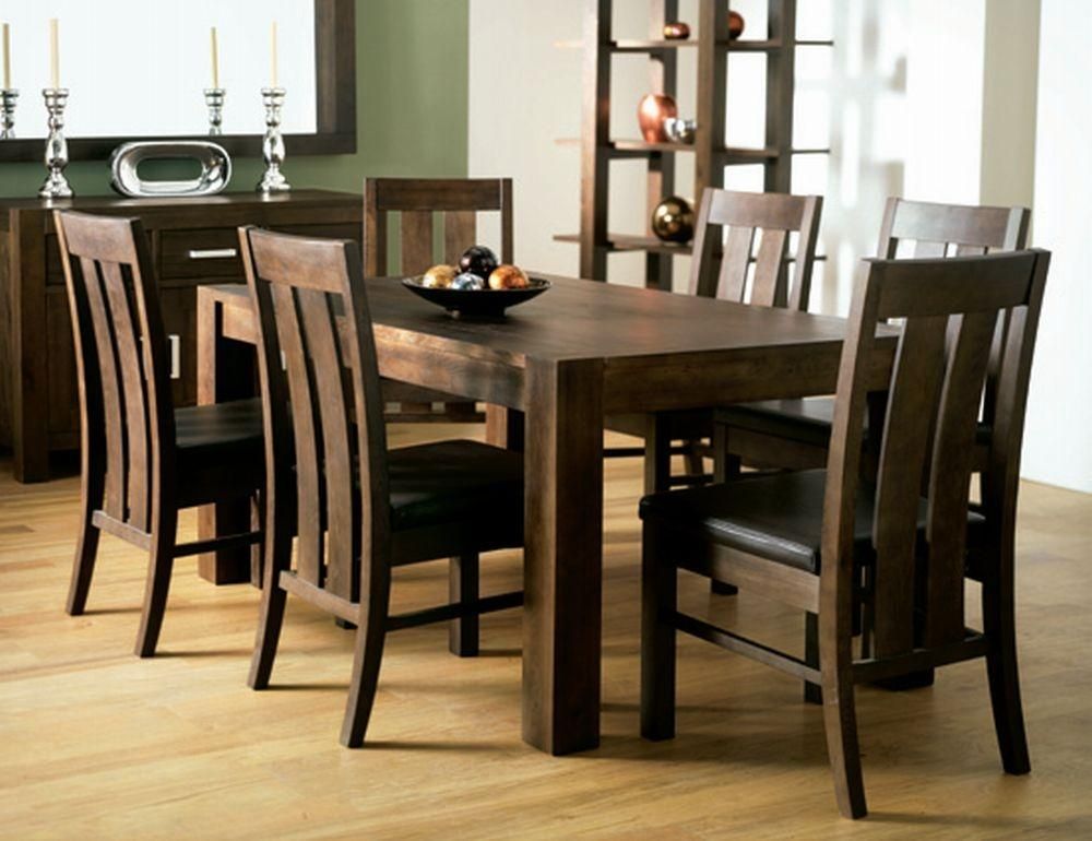 Walnut Dining Table And 6 Chairs #3441 Throughout 2017 Walnut Dining Tables And 6 Chairs (Photo 2 of 20)