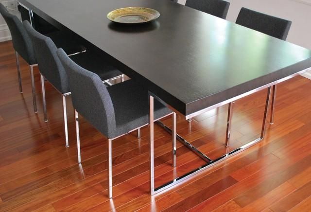 Wenge Oak Madrid Table & Grey Aria Chrome Dining Chair With Regard To Most Popular Chrome Dining Room Chairs (View 19 of 20)