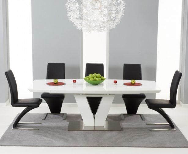 White Gloss Extendable Dining Table With Concept Photo 21682 | Yoibb Inside Most Recent White Gloss Extendable Dining Tables (View 19 of 20)