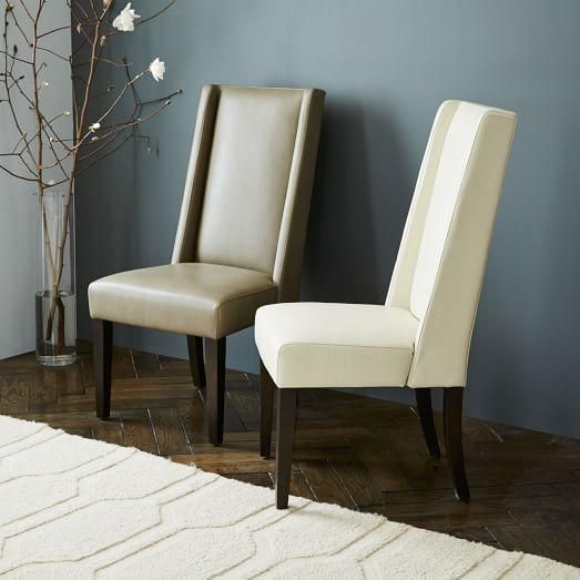 Willoughby Leather Dining Chair | West Elm Regarding Current Leather Dining Chairs (View 10 of 20)