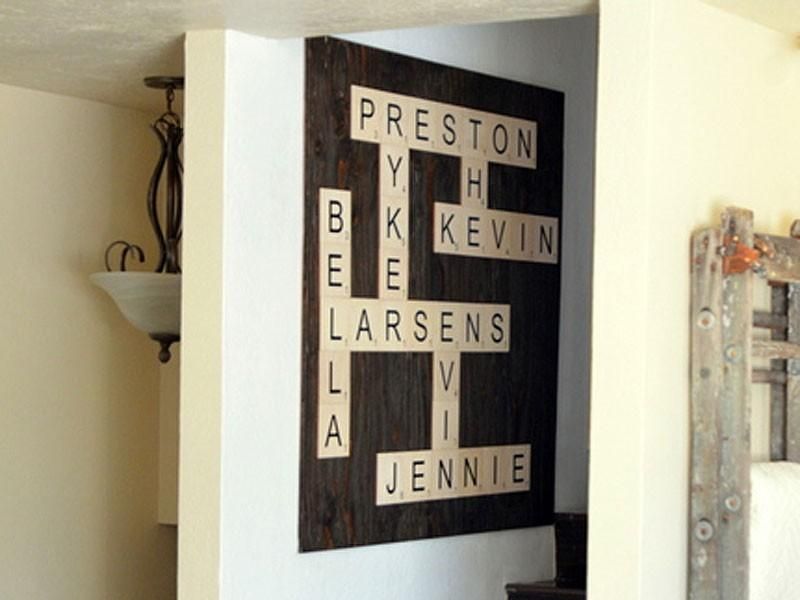Wood Wall Letter Tiles – Large Letter Tiles | Craftcuts With Scrabble Letters Wall Art (View 8 of 20)