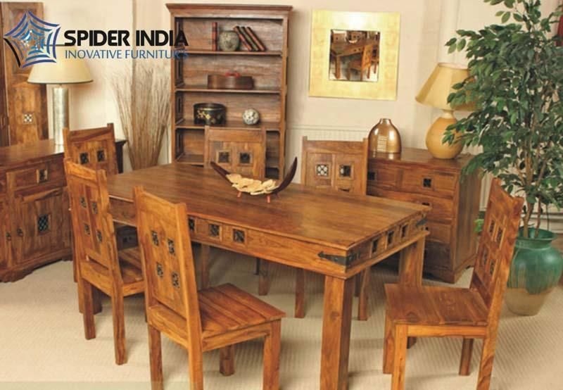 Wooden Dining Table Set,sheesham Wood Dining Table Set Exporter In Best And Newest Sheesham Wood Dining Chairs (View 3 of 20)