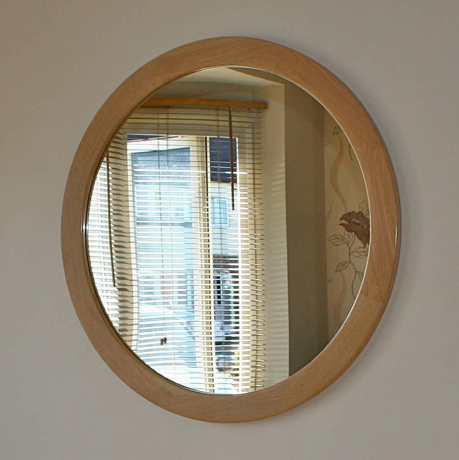 Wooden Round Mirror Eternal Wood Framed Round 36 Mirror Pier 1 Inside Round Wood Framed Mirrors (View 20 of 20)