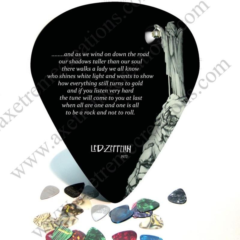 Zeppelin / Stairway To Heaven Giant Guitar Pick/ Wall Art – 1083 With Led Zeppelin Wall Art (View 12 of 20)